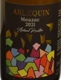 Etiquette de bouteille de vin blanc Arlequin Mauzac 2021